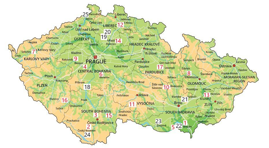 Czechia places